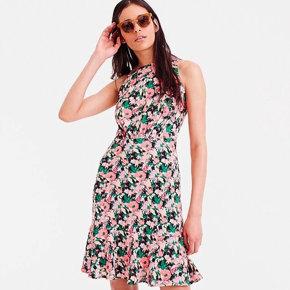 Mercantile Neon Floral Ruched-Waist Dress - Picture 6 of 7